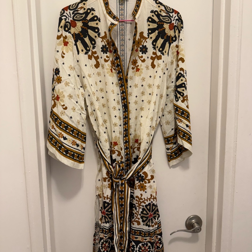 Farm Rio Floral Print Kimono Robe